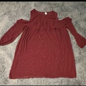 Ladies dress off shoulder sleeves XL